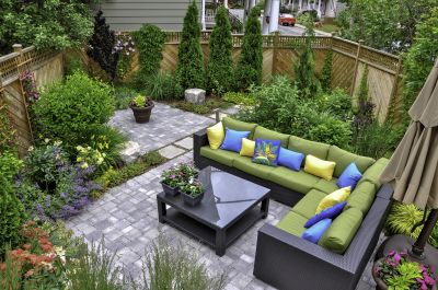 Outdoor Paver Living Area